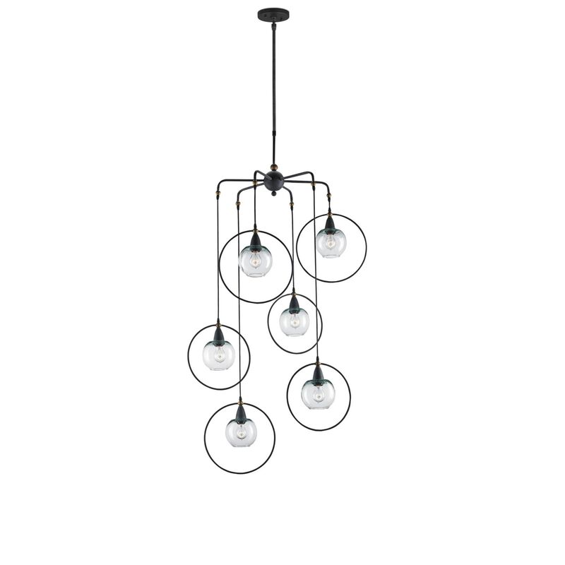 Moorsgate 36 Inch 6 Light Multi Light Pendant by Currey and Company